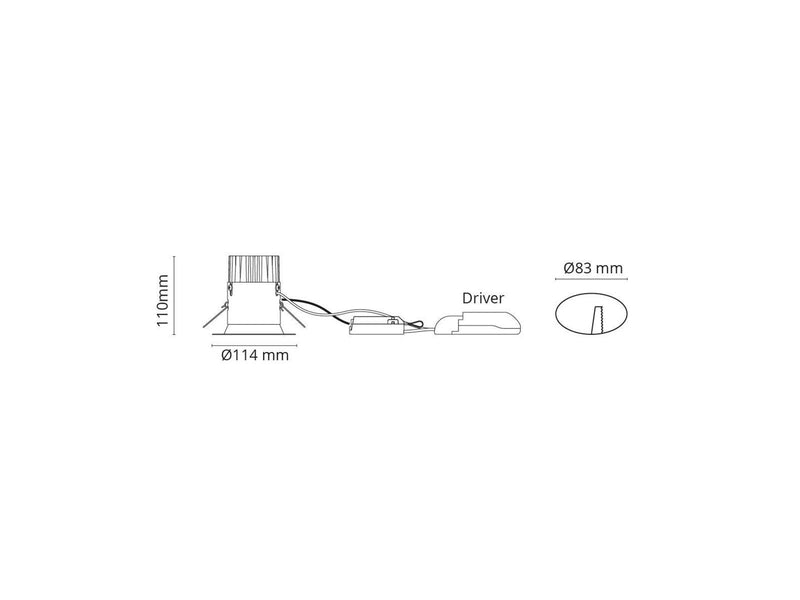 SG Armaturen Jupiter pro outdoor graphite 15w led 3000k