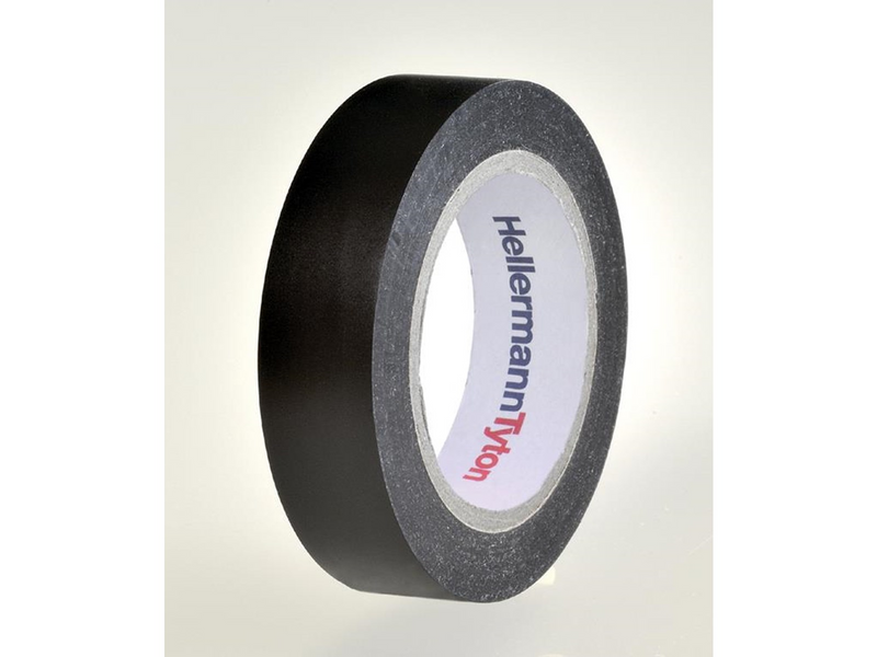 HellermannTyton Helatape flex 1000+ 19mm x 20m premium pvc tape black