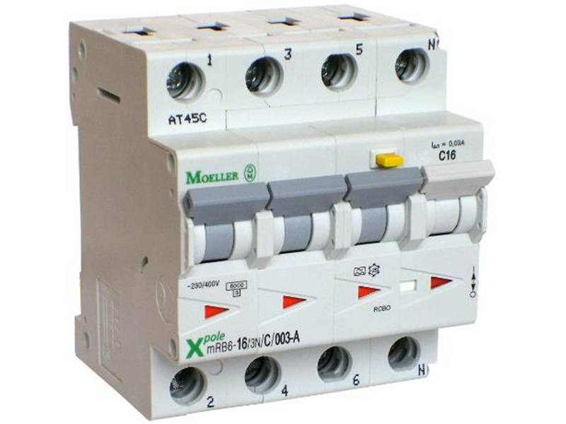 Eaton Mrb6-10/3n/c/003-a - combined residual circuit and miniature