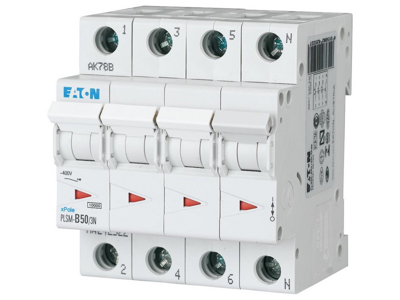 Eaton Pls6-c50/3n-mw - miniature circuit breaker mcb