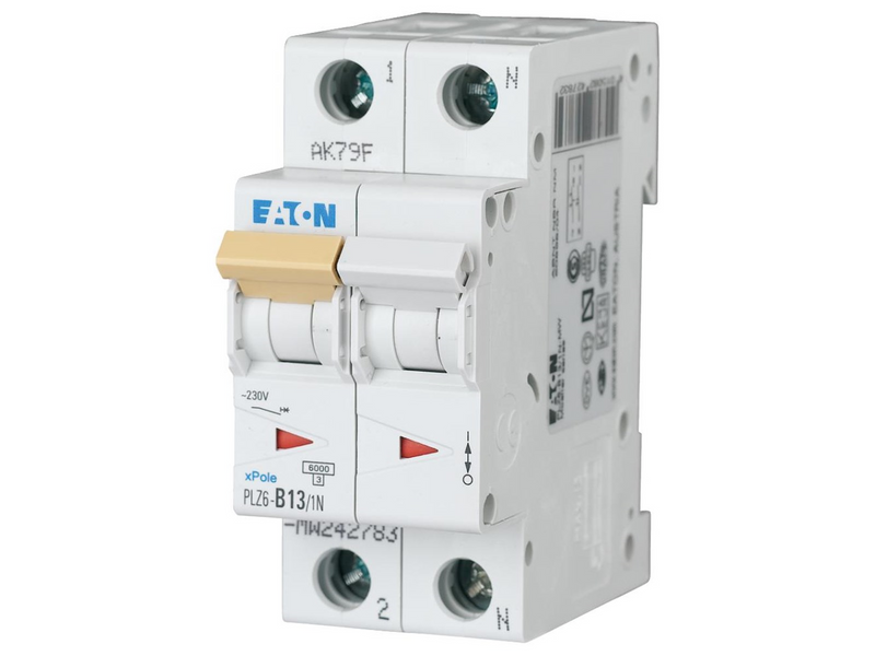 Eaton Plz6-c13/1n-mw - miniature circuit breaker mcb