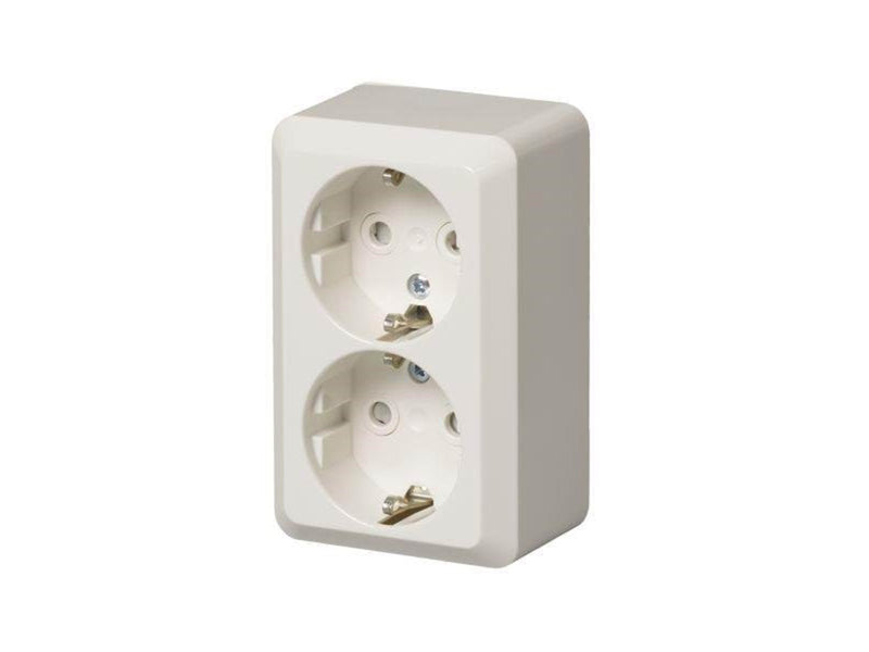 ABB Socket outlet schuko 2-g screwless term