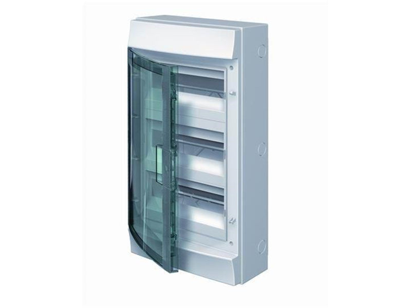 ABB Consumer units 36m 3f w/transparent door