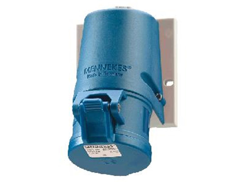 Mennekes Wal mounted receptacle 16a3p6h230v ip44
