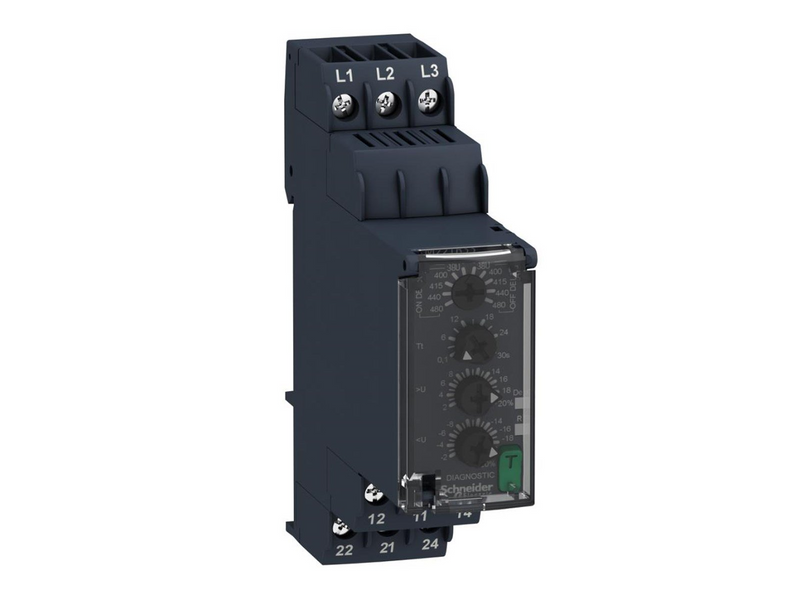 Schneider Electric Zelio control relay for 3-phase detection of voltage and pha