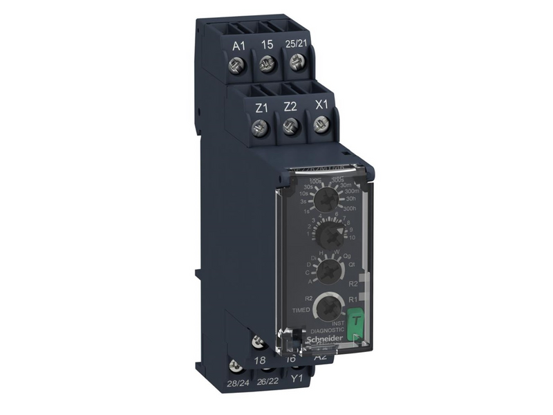 Schneider Electric Timer multifunction 1s-300h 2 c/o 8a 24-240v