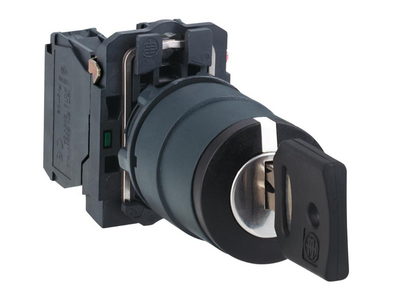 Schneider Electric Black selec to r switch diam 22 keylock