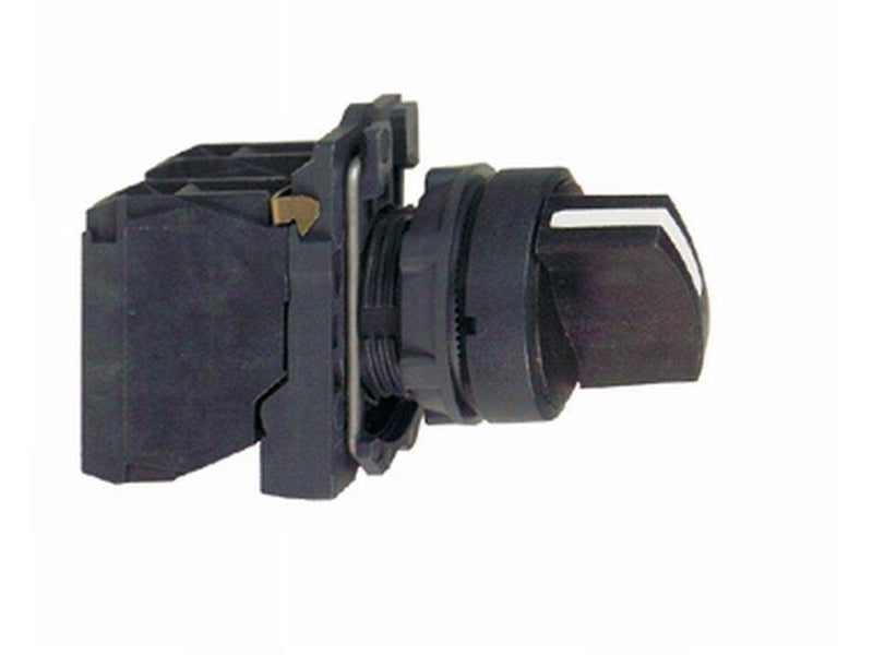 Schneider Electric Harmony rotary switch complete with 3 fixed positions 2xno.