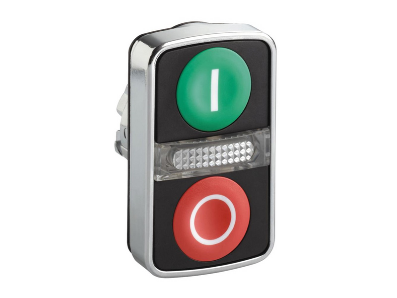 Schneider Electric Metal double headed pushbutton with pil