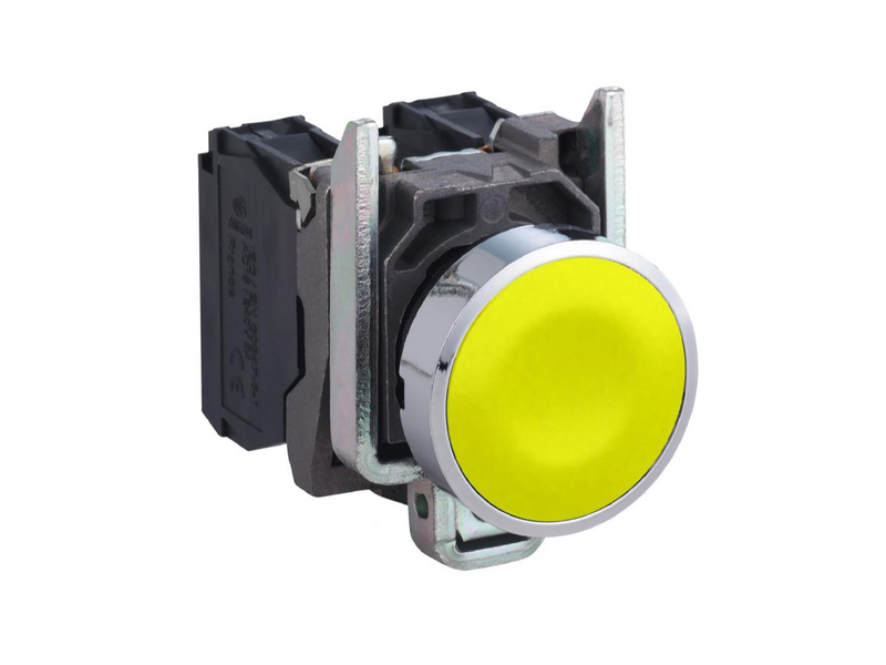 Schneider Electric Harmony push button complete with spring return and flat tou