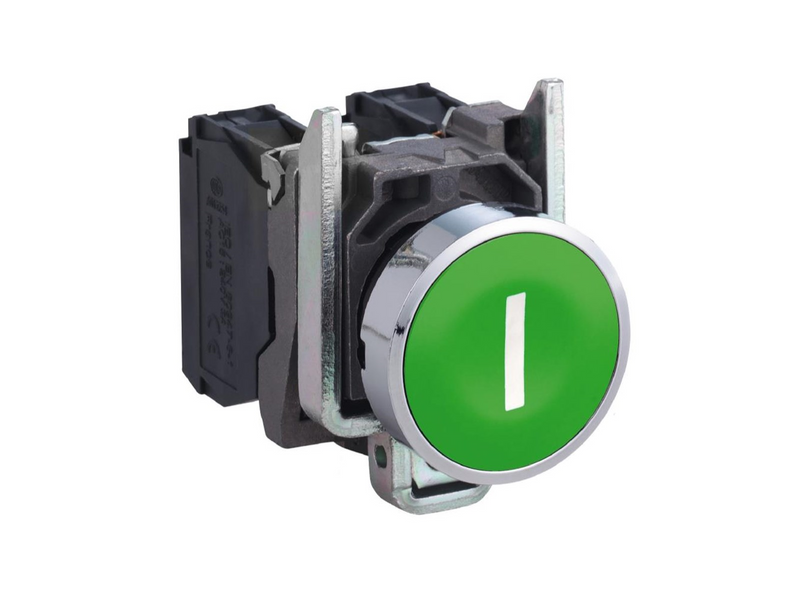 Schneider Electric Harmony pushbutton complete with spring return and flat push