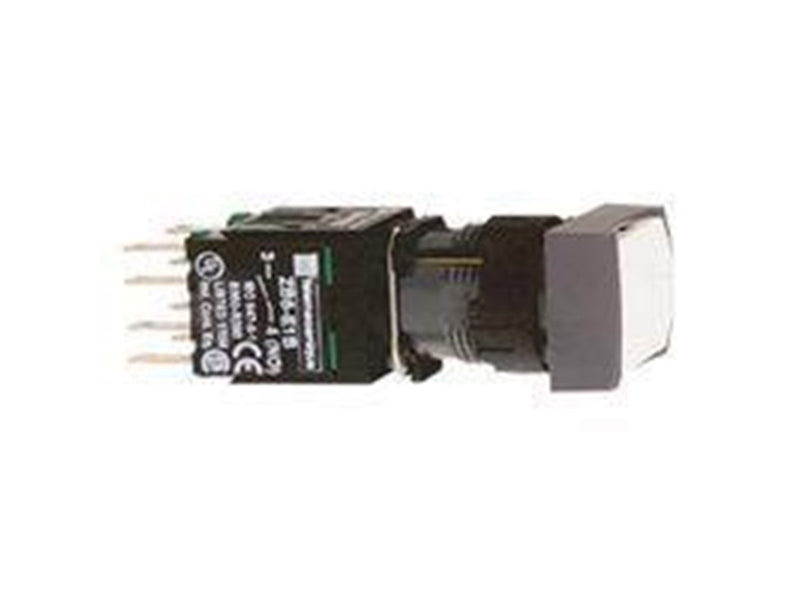 Schneider Electric Rect.push but.white no