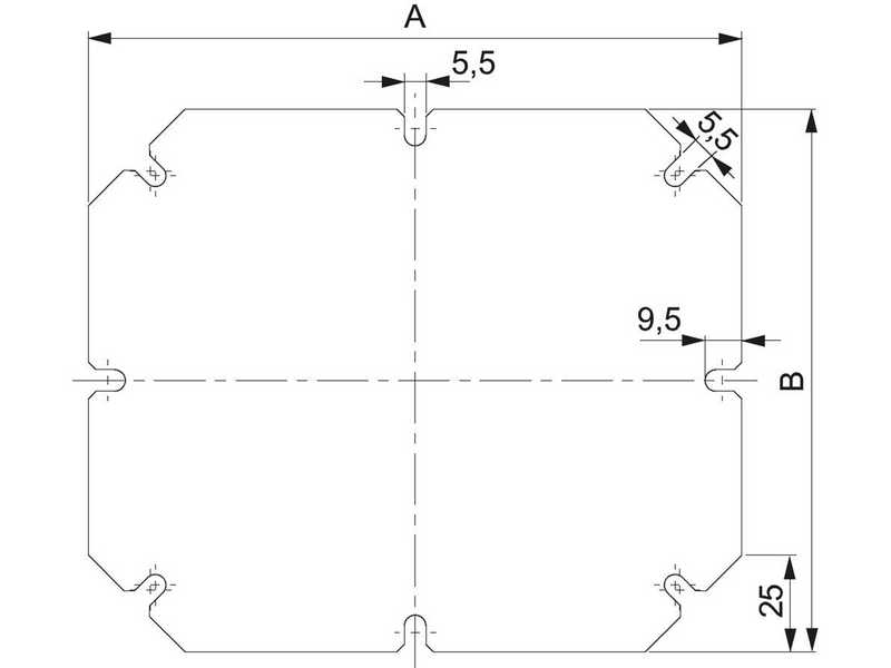 Schneider Electric Plain mounting plate box 300x300