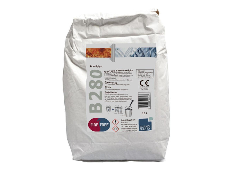 Scandi Supply Firefree® b280 gypsum 20 kg white