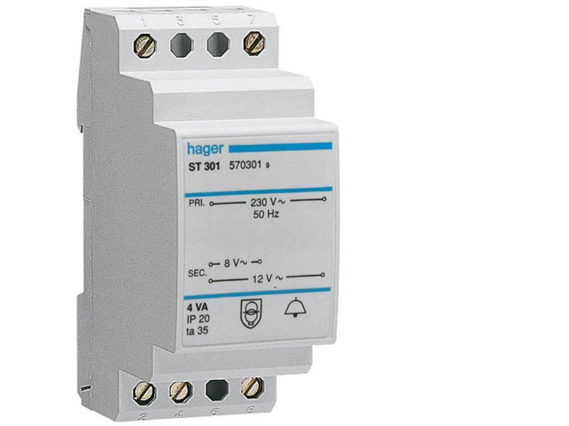 Hager Bell transformer 16va 230v 8-12v