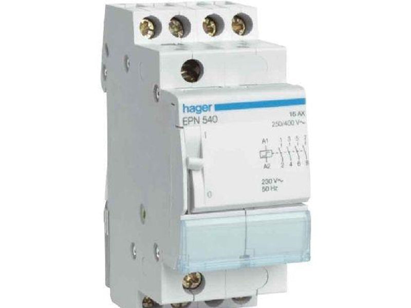 Hager Latching relay 4no 230v
