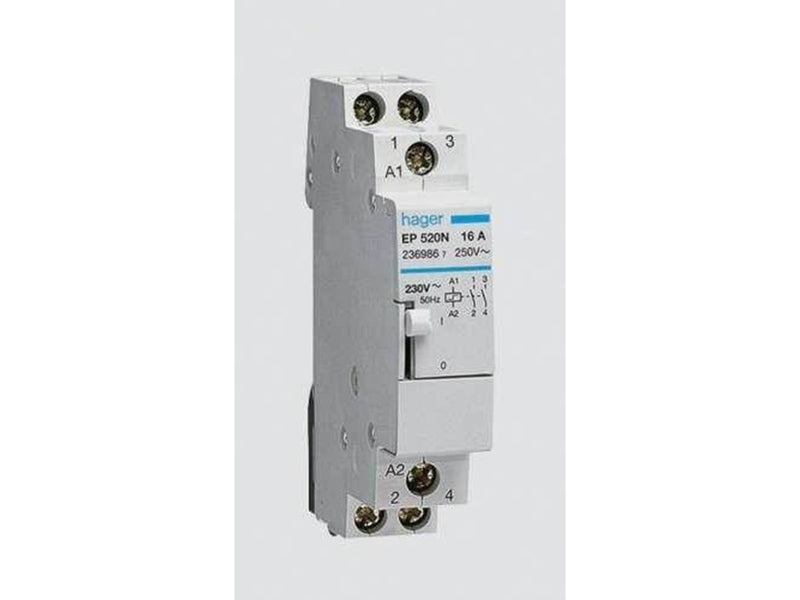 Hager Latching relay 16a 230v 2no