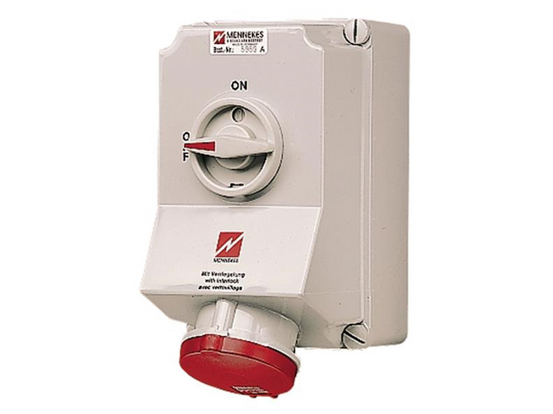 Mennekes Wall mounted recept. 63a5p6h400v ip44