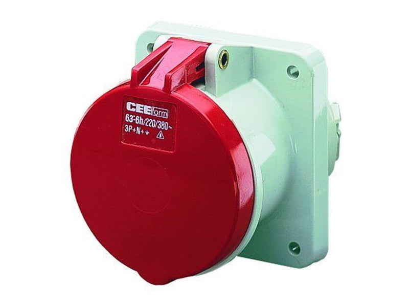 Mennekes Panel mounted recept. 63a5p6h400v ip44