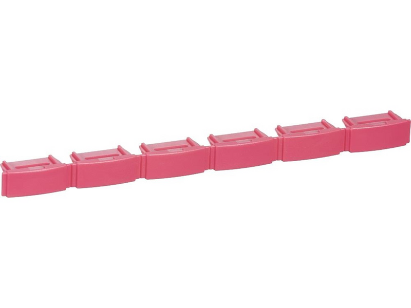 LK Colour code bar red for patchpanel 6port