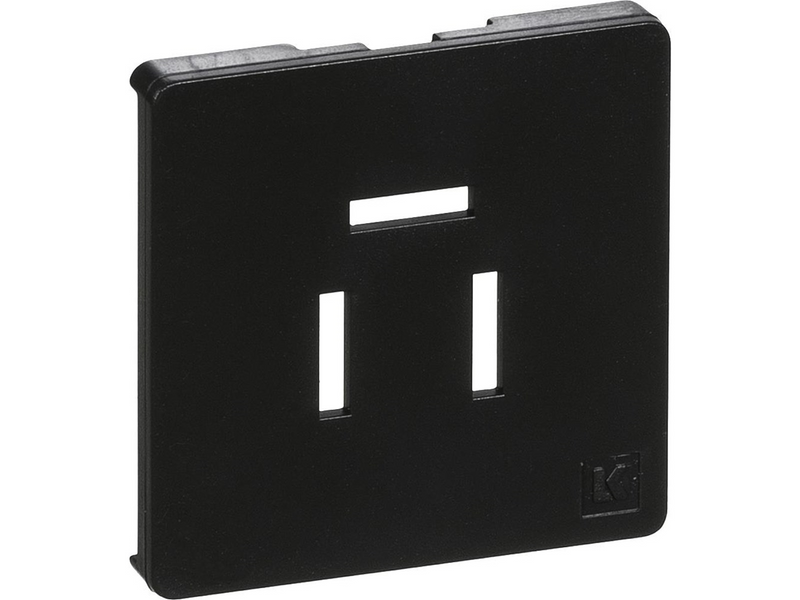 LK fuga cover for telefonoutlet 3-pol 1 modul dark grey