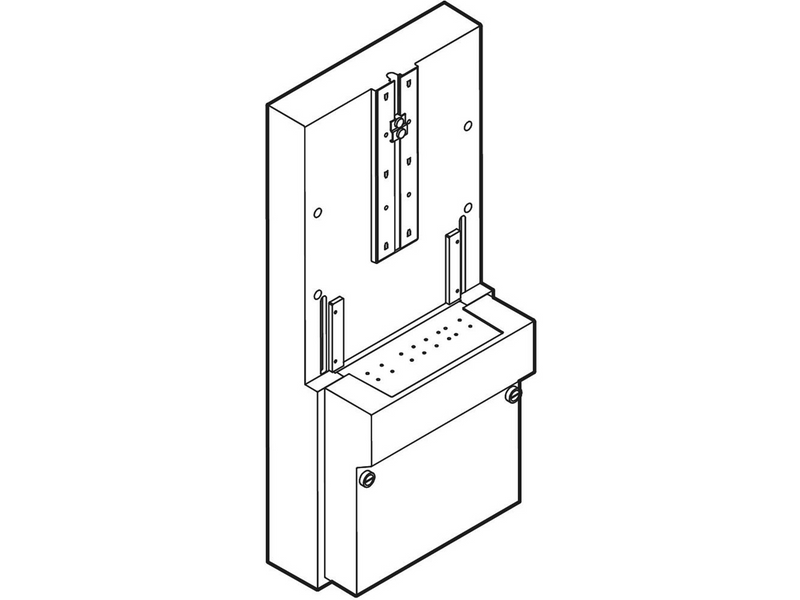 LK empty consumer unit - um-s - light grey - for pin connect