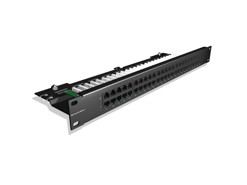 Leviton Voice patch panel 50xrj45.1u black