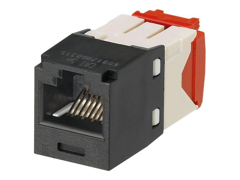 PANDUIT Mini-com module cat 5e utp 8 pos 8 wire universal black