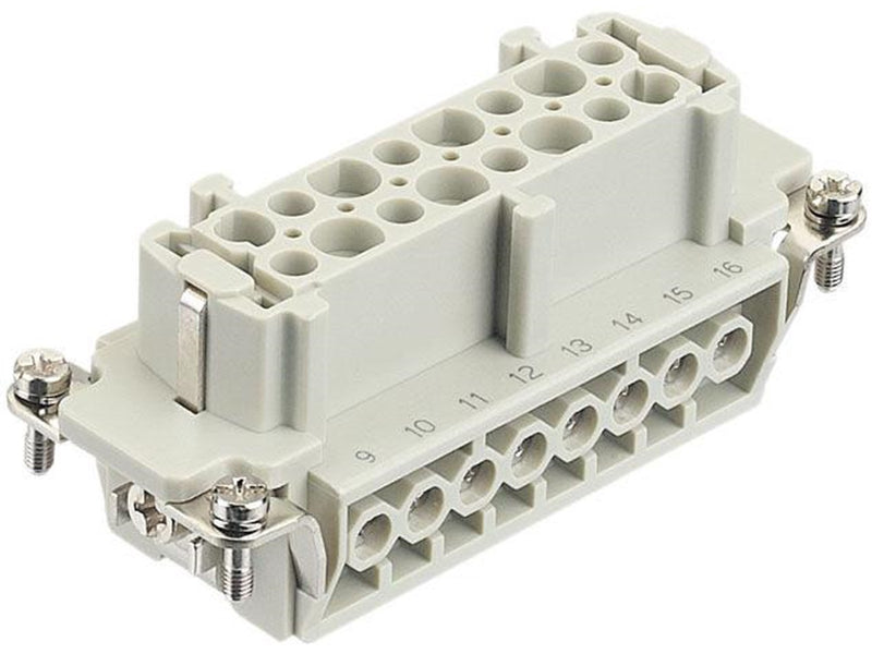 Harting Han E 16 pos female insert screw