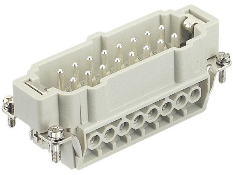 Harting Han E 16 pos male insert screw
