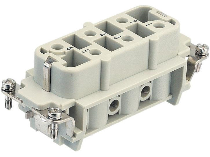 Harting Han HSB 06 pos female insert screw