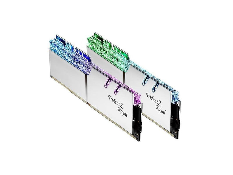 G.Skill Trident Z Royal DDR4-3200 - 32GB - CL16 - Dual Channel (2 pcs) - Intel XMP - Silber mit RGB