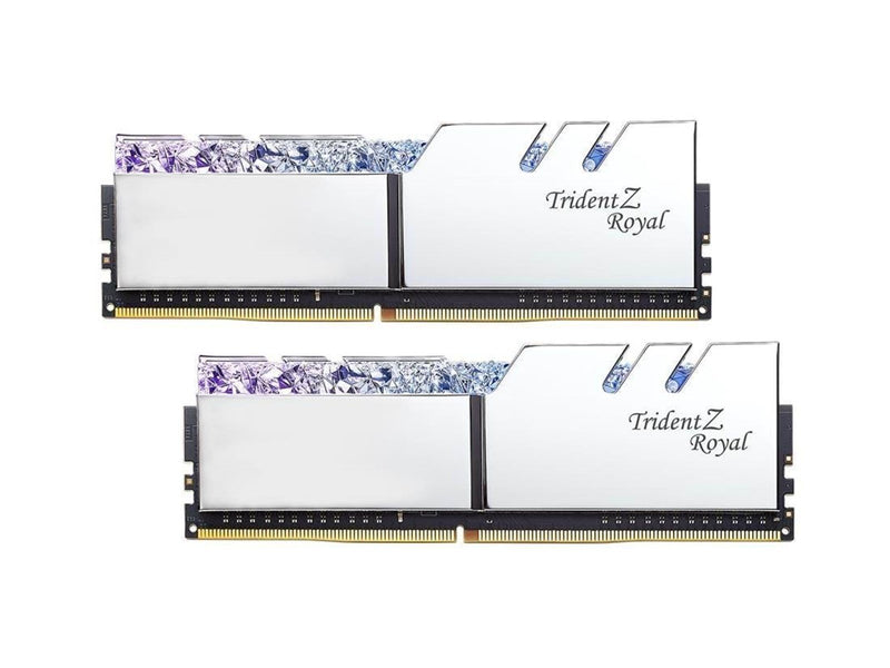 G.Skill Trident Z Royal DDR4-3200 - 128GB - CL16 - Octa Channel (8 pcs) - Intel XMP - Silber mit RGB