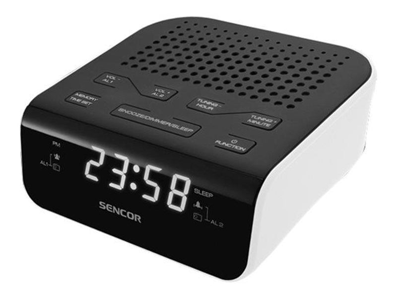 Sencor SRC 136 WH - clock radio - FM - Weiß