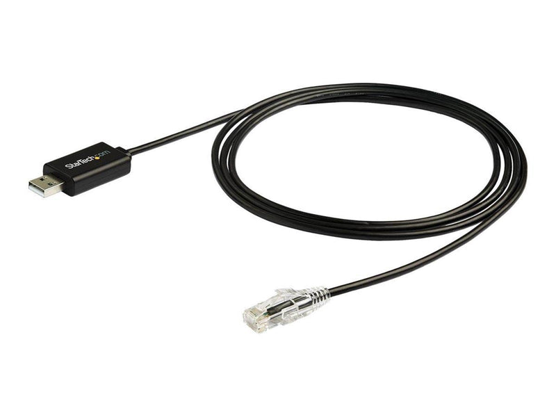 StarTech.com 6 ft. / 1.8 m Cisco USB Console Cable - USB to RJ45 - 460Kbps - serial cable - 1.8 m - black - Schwarz - 1 meter