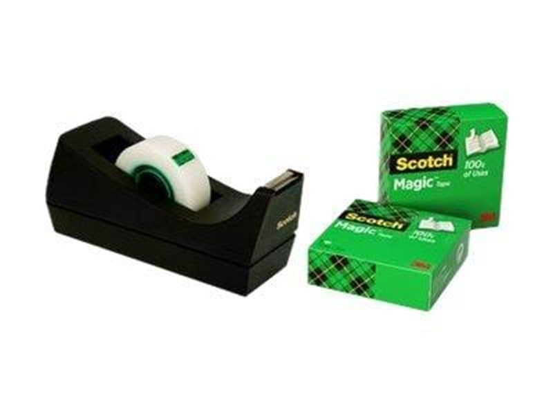3M Table Dispenser C38 +3 pcs.19mmx33m black