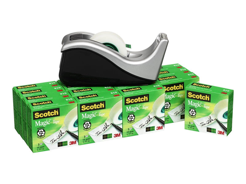 3M Table Dispenser C60 +16 pcs.19mmx33m black