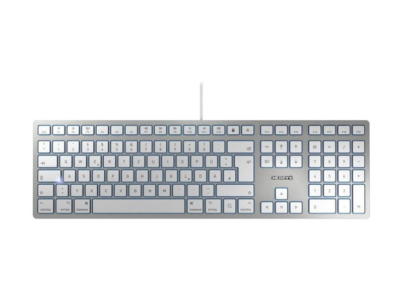 Cherry KC 6000 SLIM FOR MAC UK Layout USB - Tastaturen - Englisch - UK - Silber