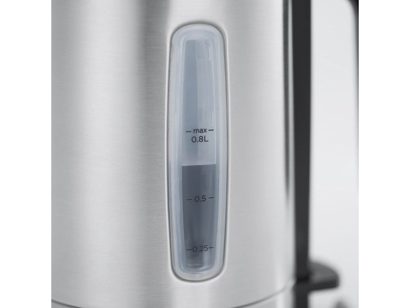 Russell Hobbs Wasserkocher Compact Home 24190-70 - Gebürstetes Rostfreies Stahl/Schwarz - 2200 W