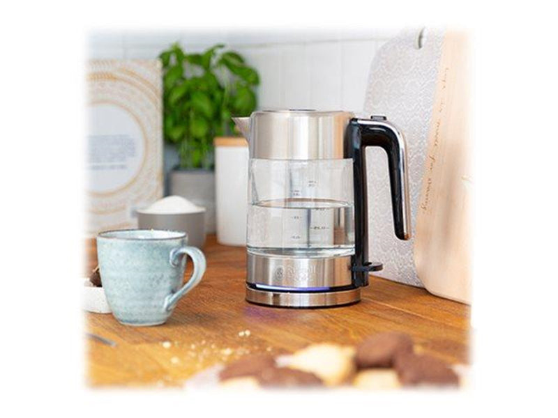 Russell Hobbs Wasserkocher Compact Home 24190-70 - Glass/glossy stainless steel/black - 2200 W