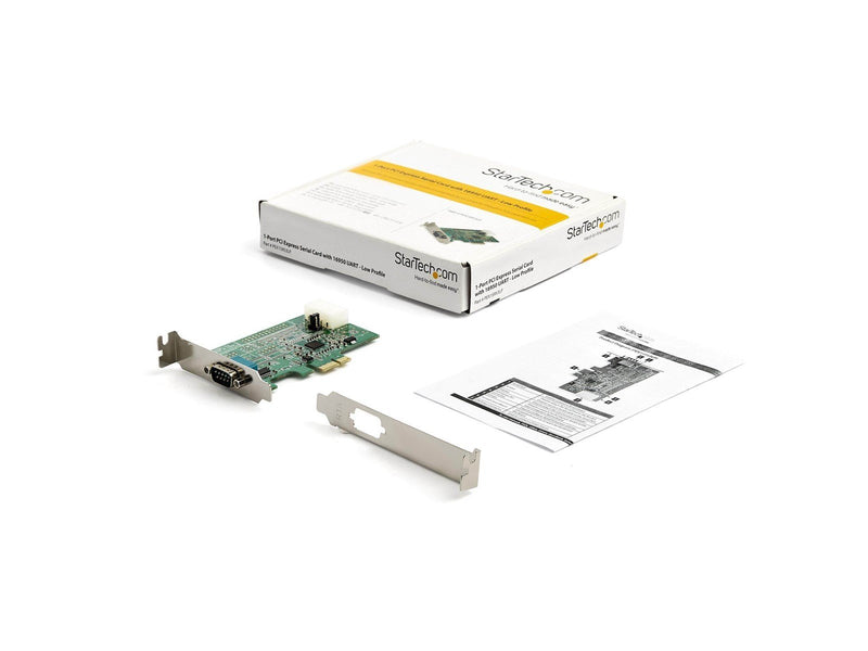 StarTech.com 1 Port RS232 Serial Adapter Card with 16950 UART - PCIe Card - serial adapter