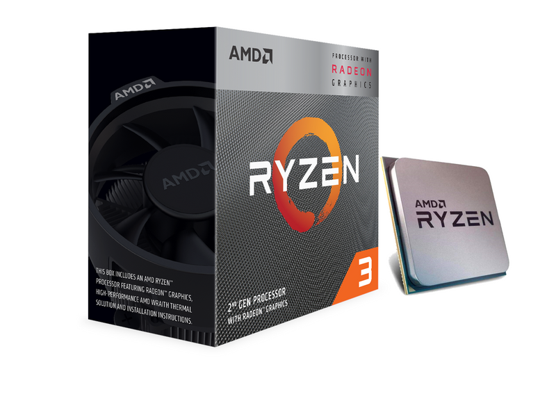 AMD Ryzen 3 3200G Wraith Spire CPU - 4 Kerne - 3.6 GHz - AMD AM4 - AMD Boxed (mit Kühler)