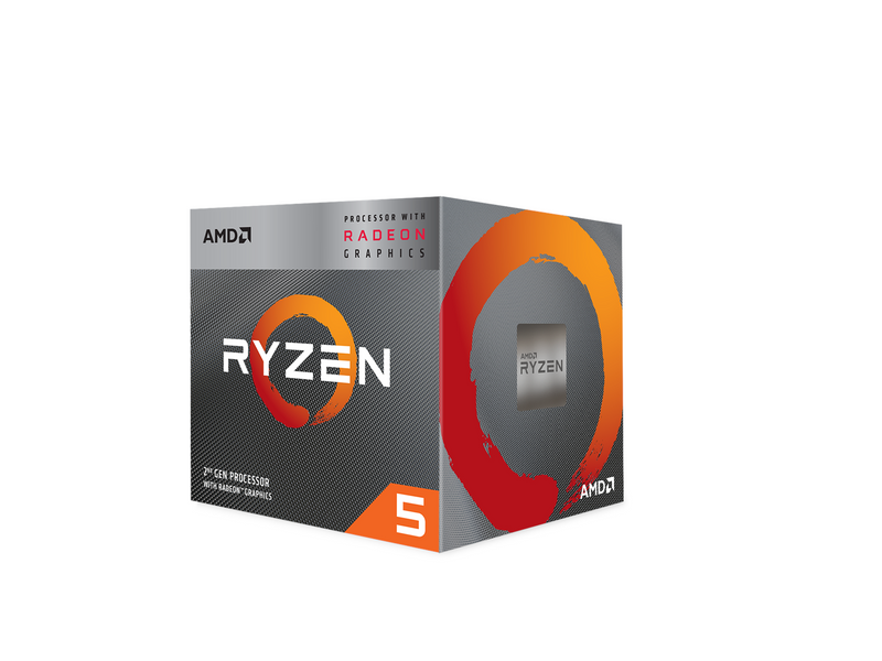 AMD Ryzen 5 3400G Wraith Spire CPU - 4 Kerne - 3.7 GHz - AMD AM4 - AMD Boxed (mit Kühler)