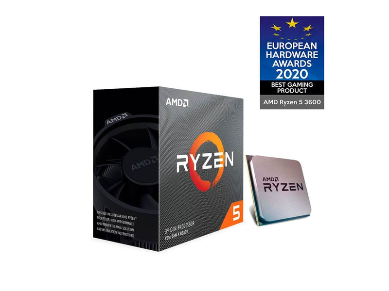 AMD Ryzen 5 3600 Wraith Stealth CPU - 6 Kerne - 3.6 GHz - AMD AM4 - AMD Boxed (mit Kühler)