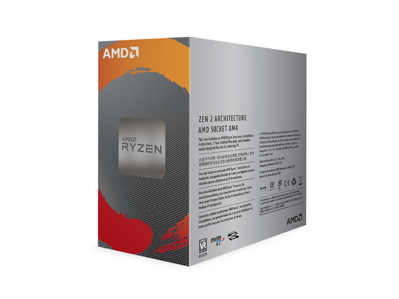 AMD Ryzen 5 3600 Wraith Stealth CPU - 6 Kerne - 3.6 GHz - AMD AM4 - AMD Boxed (mit Kühler)