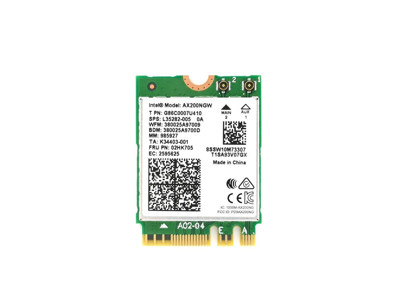 Intel AX200 Wi-Fi 6 + BT 5.0 / M.2 2230 / With vPro