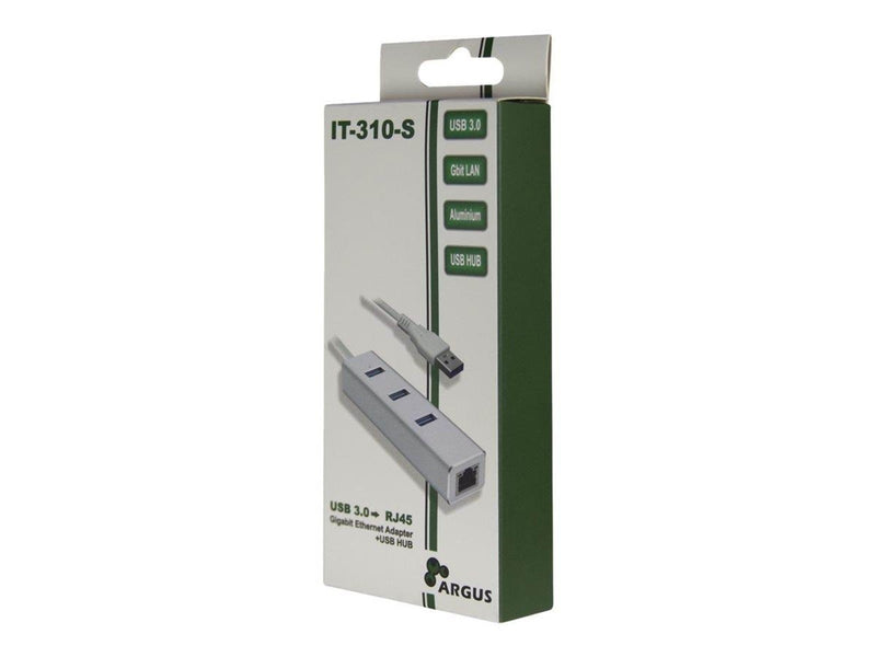 Inter-Tech Argus IT-310-S USB-Hubs - 3 - silber