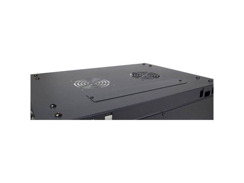 Inter-Tech SMA-6406 Wall Mounted Rack 6U 450mm Load up to 30Kg Glass Door Black RAL9005