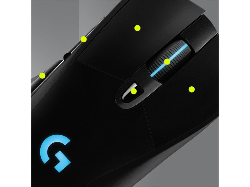 Logitech G703 LIGHTSPEED HERO Wireless - Gaming Maus (Schwarz mit RGB)
