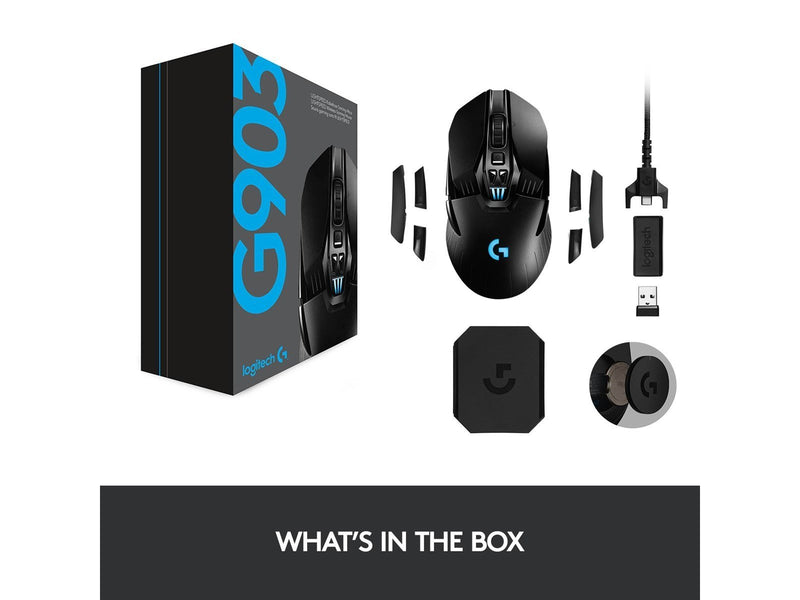 Logitech G903 LIGHTSPEED HERO Wireless - Gaming Maus (Schwarz mit RGB)